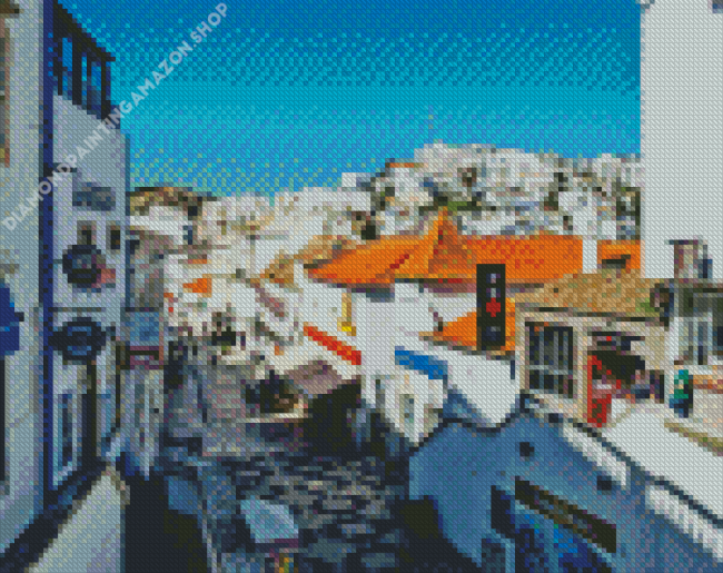 Albufeira Buildings In Portugal Diamond Painting