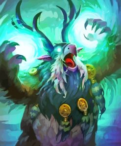 Angry Moonkin Character Diamond Painting