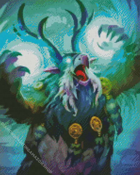 Angry Moonkin Character Diamond Painting