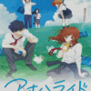 Blue Spring Ride Poster Diamond Painting