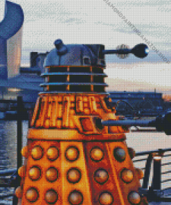 Close Up Dalek Robot Diamond Painting