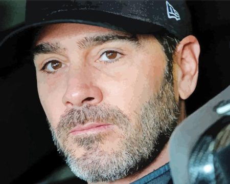 Close Up Jimmie Johnson Diamond Painting