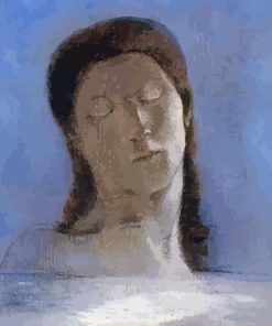 Closed Eyes By Odilon Redon Diamond Painting