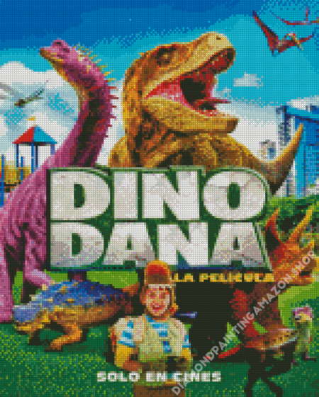 Dino Dana Movie Diamond Painting