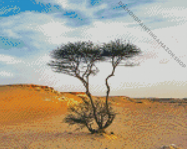 Dried Sahara Tree Diamond Painting