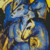 Franz Marc The Tower Of Blue Horses Diamond Painting