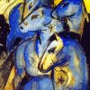 Franz Marc The Tower Of Blue Horses Diamond Painting