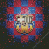 Glitter Barcelona Logo Art Diamond Painting