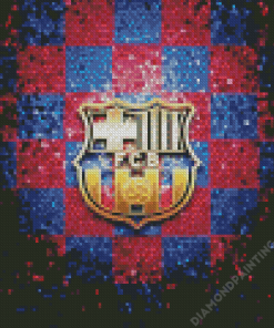 Glitter Barcelona Logo Art Diamond Painting