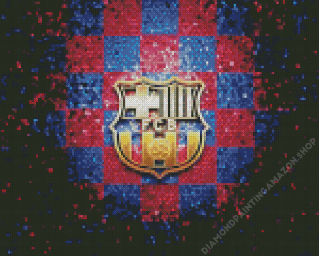 Glitter Barcelona Logo Art Diamond Painting