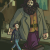 Hagrid And Harry Art Diamond Painting