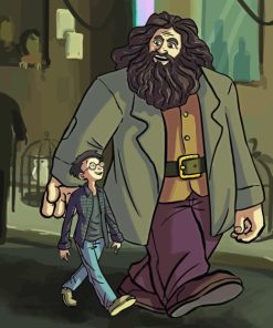 Hagrid And Harry Art Diamond Painting