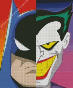 Half Batman And The Joker Diamond Painting