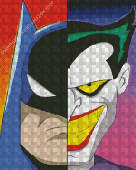 Half Batman And The Joker Diamond Painting