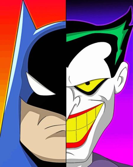 Half Batman And The Joker Diamond Painting
