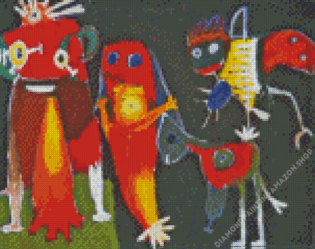 Hip Hip Hoorah By Karel Appel Diamond Painting