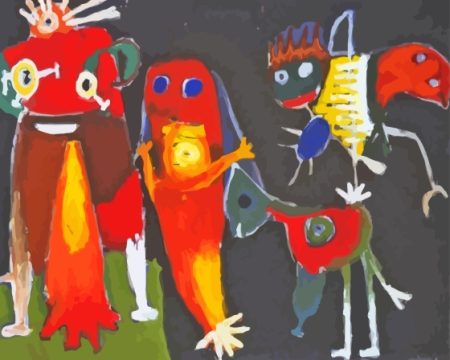 Hip Hip Hoorah By Karel Appel Diamond Painting