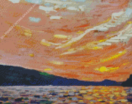 Landscape At Daybreak By Odilon Redon Diamond Painting