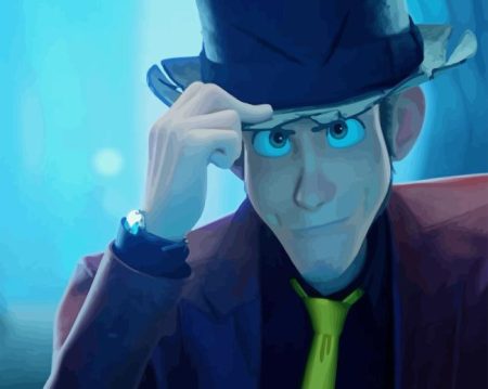 Lupin III With Hat Diamond Painting