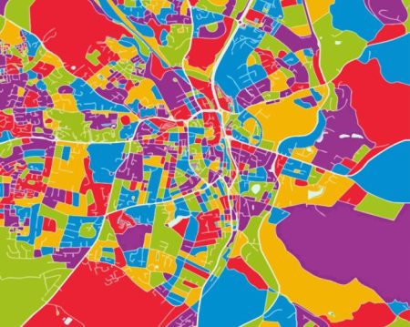 Macclesfield Colorful Poster Diamond Painting