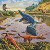 Mosasaurus In Land Diamond Painting