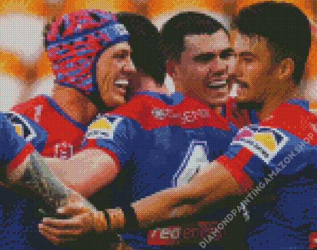 Newcastle Knights Rugby Team Diamond Painting