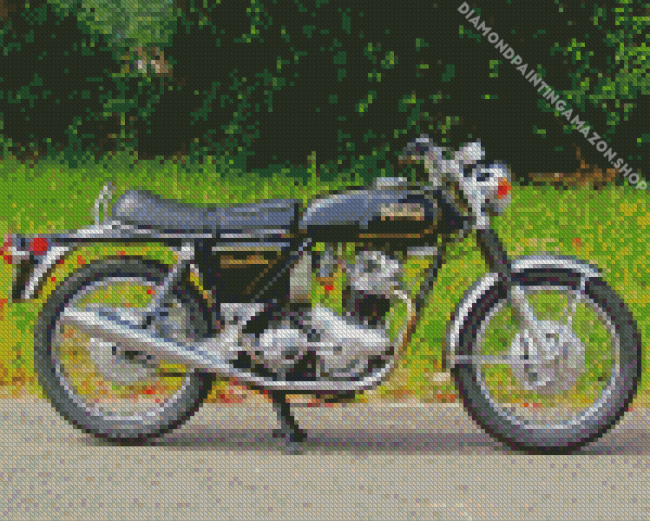 Norton 750 Commando Side View Diamond Painting