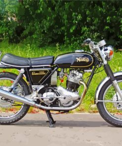 Norton 750 Commando Side View Diamond Painting