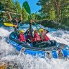 People In River Rafting Diamond Painting