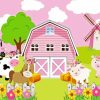 Pink Barn Diamond Painting