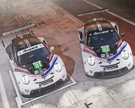Porsche Motorsport Cars Diamond Painting