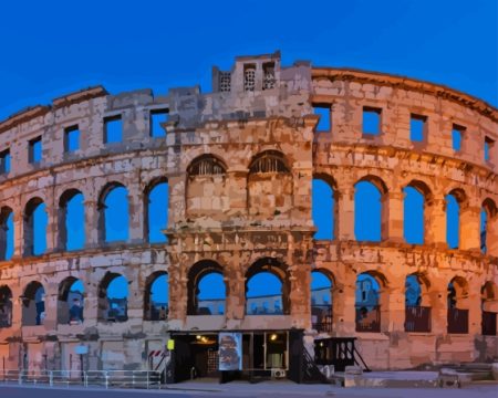 Pula Amphitheater Croatia Diamond Painting