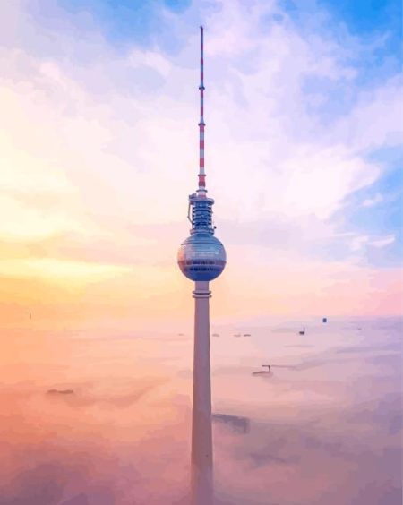 Skyscraper Berliner Fernsehturm Diamond Painting