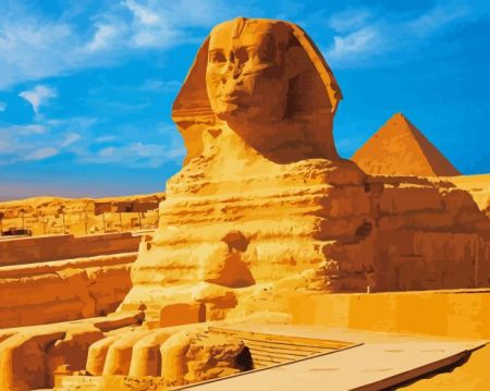Sphinx Of Giza In Egypt Diamond Painting