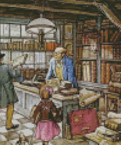 The Old Bookstore Diamond Painting