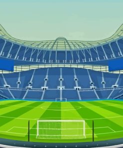 Tottenham Hotspur Stadium Art Diamond Painting