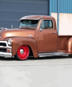 Brown 1955 Chevy Pickup Diamond Painting