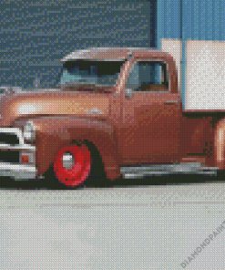 Brown 1955 Chevy Pickup Diamond Painting