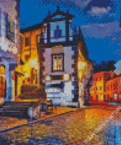 Cesky Krumlov At Night Diamond Painting