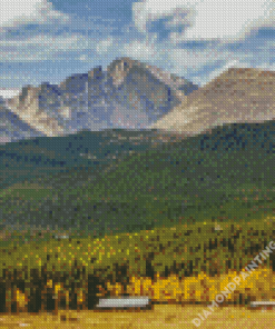 Colorado Mountains Long Peaks Diamond Painting