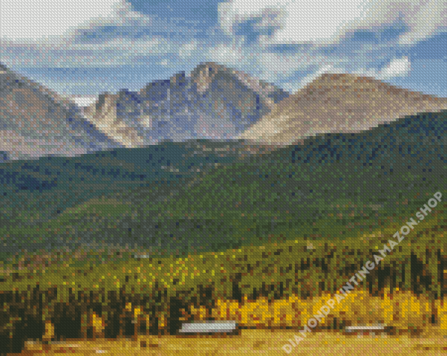 Colorado Mountains Long Peaks Diamond Painting