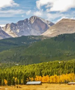 Colorado Mountains Long Peaks Diamond Painting