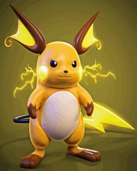 Electric Species Raichu Diamond Painting
