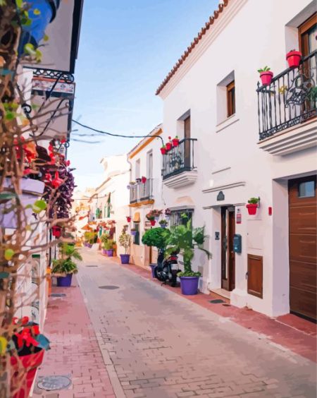Estepona Old Town Spain Diamond Painting