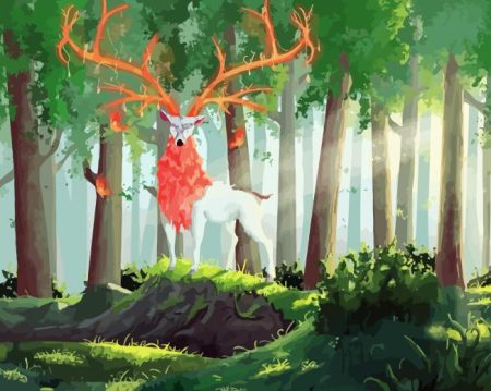 Fantasy Deer Stag Diamond Painting