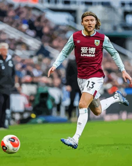 Jeff Hendrick Burnley FC Player Diamond Painting