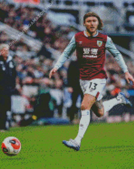 Jeff Hendrick Burnley FC Player Diamond Painting