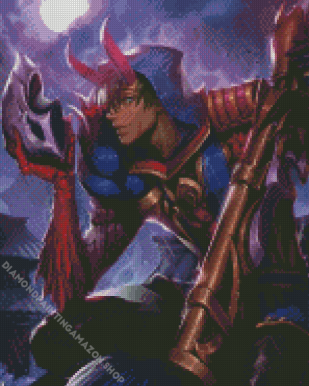 Jhin Blood Moon Diamond Painting