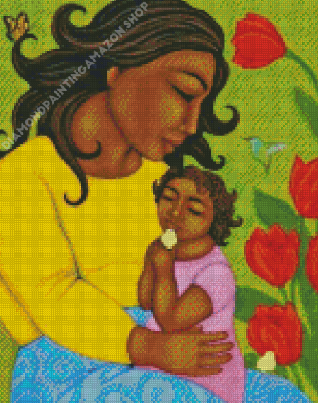 Mother And Daughter Tamara Adams Diamond Painting