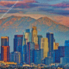 Skyline Of Los Angeles Downtown Diamond Painting